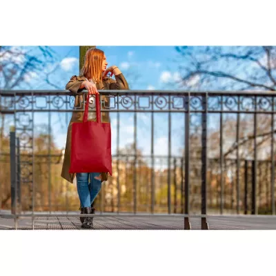 Torba RPET na zakupy Rokia 75 g/m² 38x42cm - czerwony (VA128-05)