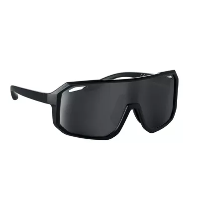 Okulary sportowe z lustrzanymi soczewkami UV400 FLASH - Czarny (MO2816-03)
