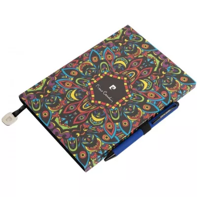 Notatnik A5 w kropki i długopis REPORTER Pierre Cardin - niebieski (B3501202IP304)