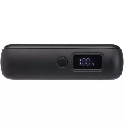 Acrux powerbank do tabletu o pojemności 10 000 mAh i mocy 35 W z wbudowanym kablem typu C - wykonany z tworzyw sztucznych pochodzących z recyklingu. - Czarny (12445090)