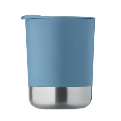 Kubek z PP z przesuwaną pokrywką 300 ml BEAKER - Petrol (MO2772-20)