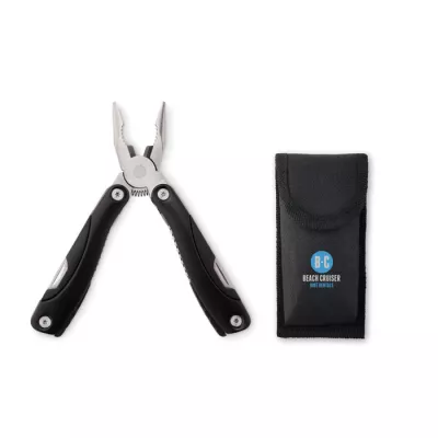 Nóż wielofunkcyjny 9w1 w etui ALOQUIN - Czarny (MO8914-03)