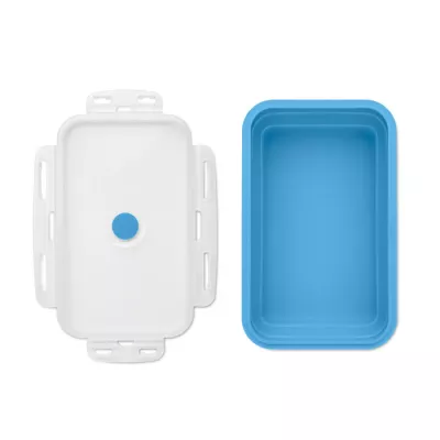 Lunchbox składany silikonowy 1200 ml KOLAPSO - Baby Blue (MO2549-66)