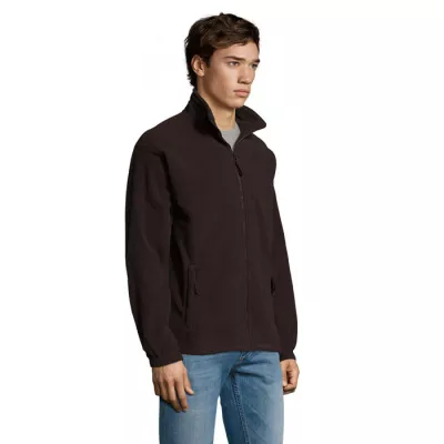 Bluza polarowa męska rozpinana 300 g/m² Sol's NORTH - Dark Chocolate (S55000-DC)