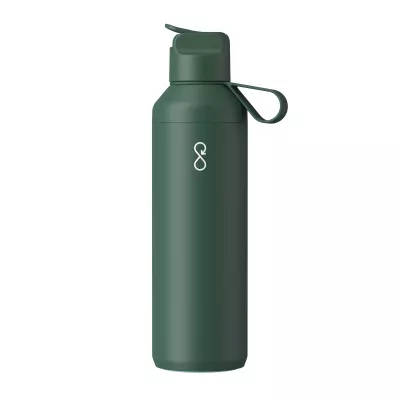 Bidon Ocean Bottle Peak GO 710 ml z recyklingowanej stali nierdzewnej - Leśny zielony (10094064)