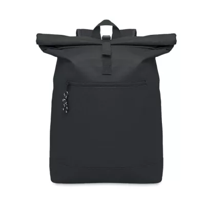 Plecak rolltop na laptop 15" z poliestru 600D IREA - Czarny (MO2170-03)