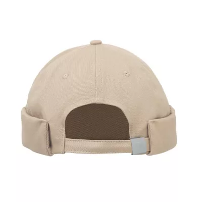 Czapka docker ze szczotkowanej bawełny 260 g/m² DOCK - Bezowy (MO2923-13)