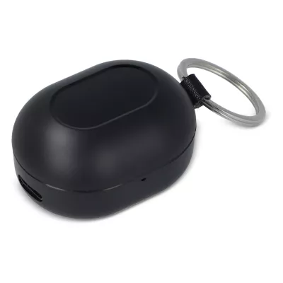 Mini bezprzewodowe słuchawki douszne w rozmiarze breloka - czarny (LT95602-N0002)