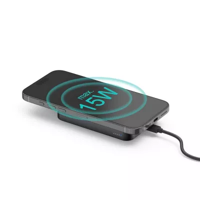Magnetyczny power bank 10000 mAh Hama - czarny (VH037-03)