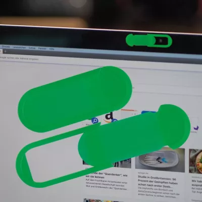 Zaślepka na kamerę w laptopie VIVIAN - zielony (2253309)