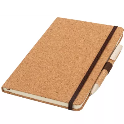 Notes A5 w kropki z długopisem BASTOGNE - beżowy (218813)