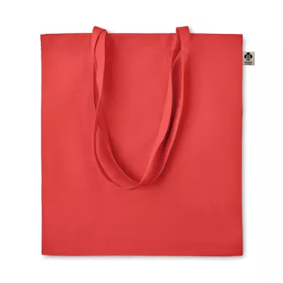 Torba z bawełny organicznej 140 g/m² ZIMDE COLOUR - Czerwony (MO6189-05)