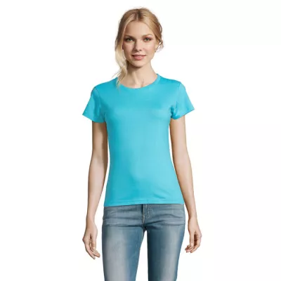 Koszulka damska 190 g/m² Sol's IMPERIAL WOMEN - Niebieski Atol (S11502-AL)