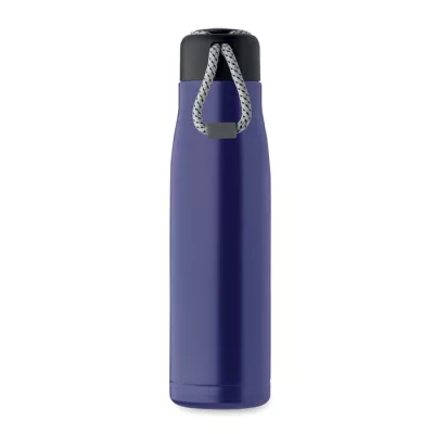 Butelka termiczna z uchwytem sznurkowym 500 ml CORDLE - Niebieski (MO2413-37)