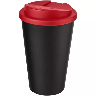 Americano® 350 ml tumbler with spill-proof lid - Czarny-Czerwony (21069516)