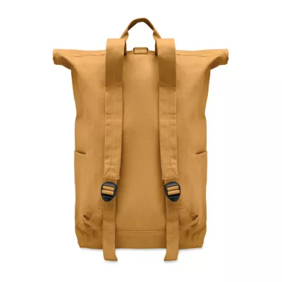 Plecak z bawełny z recyklingu 390 g/m² KAMET - Ochre (MO2552-78)