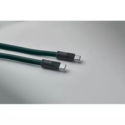 Smycz do telefonu z kablem 60W USB-C COCHARGE - Ciemnozielony (MO2618-60)