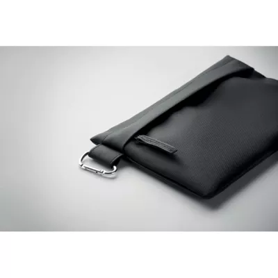 Organizer podróżny RPET 600D na zamek CARRY - Czarny (MO2642-03)