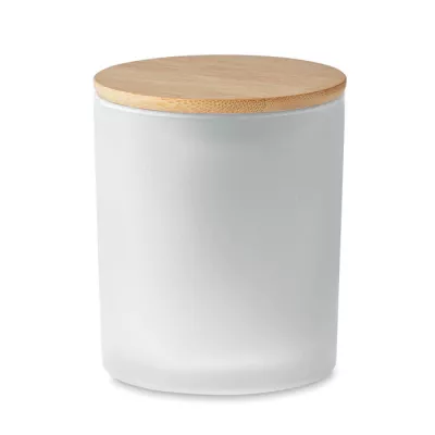 Świeca zapachowa w matowym słoju 280 g KEOPS LARGE - Bialy (MO6621-06)
