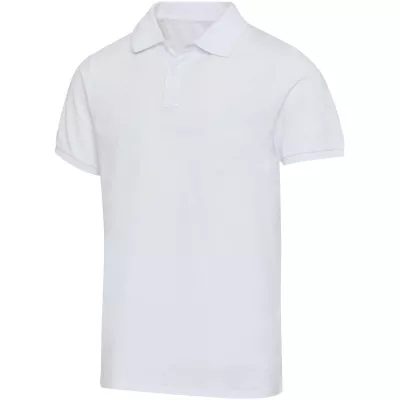 Beryl naturalna koszulka polo z recyklingu z krótkim rękawem, unisex, o gramaturze 220 g/m² - Biały (39558-WHITE)