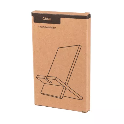 Stojak na smartfon BAMBOO CHAIR - brązowy (56-1107369)