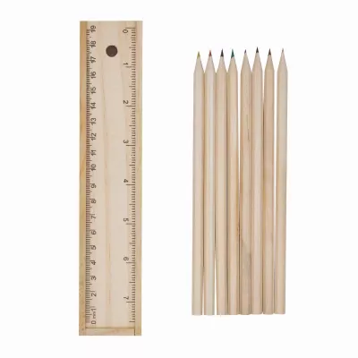 Komplet 8 kredek STRAIGHT - drewniany (56-0504076)
