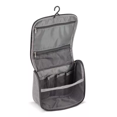 Torba podróżna na kosmetyki rPET 300D Kora - szary (LT95396-N0061)