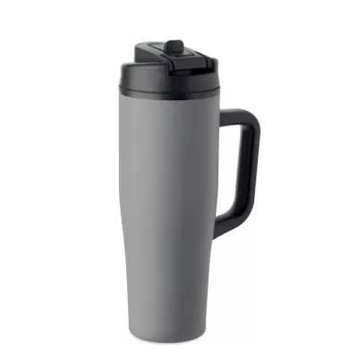 Kubek termiczny ze stali z recyklingu 900 ml ATLANTA - Szary (MO3213-07)