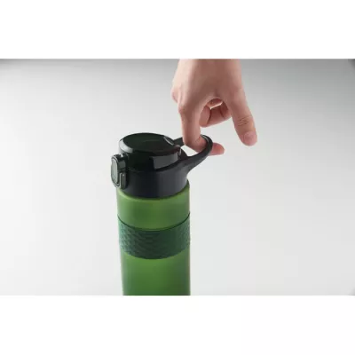 Butelka z RPET ze słomką 700 ml ISJFORDEN - Ciemnozielony (MO2755-60)
