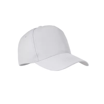 Czapka z daszkiem 5-panelowa RPET 210 g/m² SENGA - Bialy (MO6831-06)