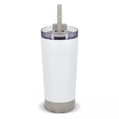 Kubek termiczny InSideOut ze stali nierdzewnej o podwójnych ściankach, 600 ml - biały (LT57017-N0001)