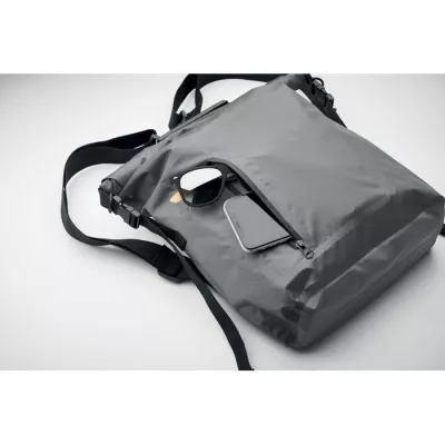 Plecak wodoodporny rolltop z RPET 25 l SCUBAROLL - Kamienny Szary (MO2181-15)