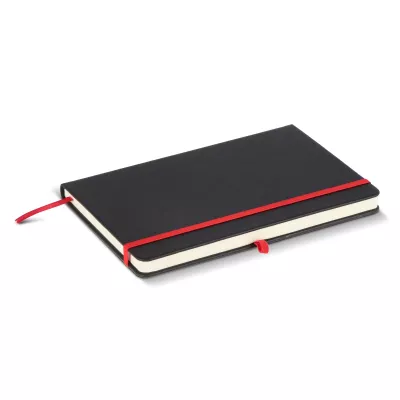 Notatnik Iroko z twardą okładką Laser A5 - czarno / czerwony (LT92090-N0221)
