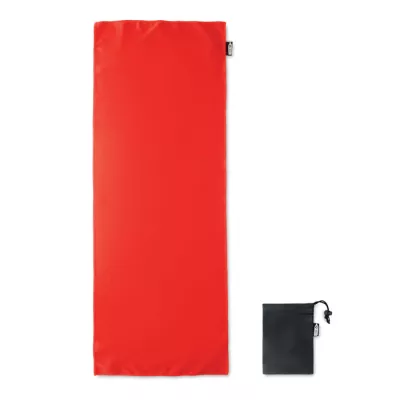 Ręcznik sportowy RPET z workiem 30x80 cm TUKO RPET - Czerwony (MO9918-05)