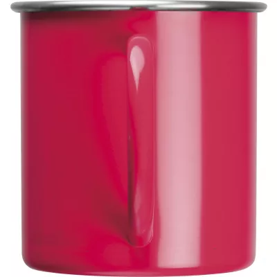 Kubek stalowy TREZZO 350 ml - czerwony (438005)
