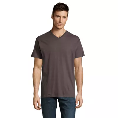 Koszulka męska V-neck 150 g/m² Sol's VICTORY - Ciemny Szary (S11150-DG)