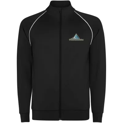 Męska bluza Valier z zamkiem błyskawicznym na całej długości - Czarny (R0437-BLACK)