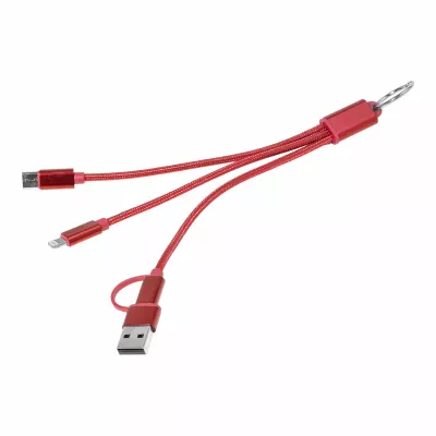 Rafob brelok kabel ładujący USB - czerwony (AP864127-05)