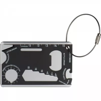 Narzędzie wielofunkcyjne karta survivalowa BENNO - czarny (9073403)