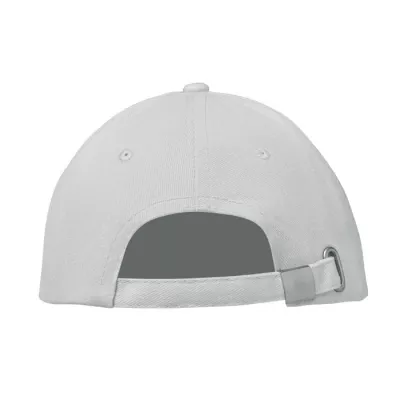 Czapka z daszkiem 6-panelowa 260 g/m² BUFFALO - Bialy (MO1464-06)