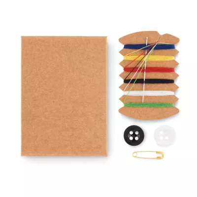 Zestaw do szycia podróżny w pudełku COMPACT - Bezowy (MO6489-13)