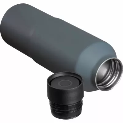 Butelka termiczna ze stali z recyklingu 600 ml CrisMa PENNY - ciemnoszary (8482977)
