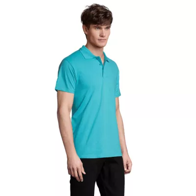 Koszulka polo męska piqué 210 g/m² Sol's SPRING II - Niebieski Atol (S11362-AL)