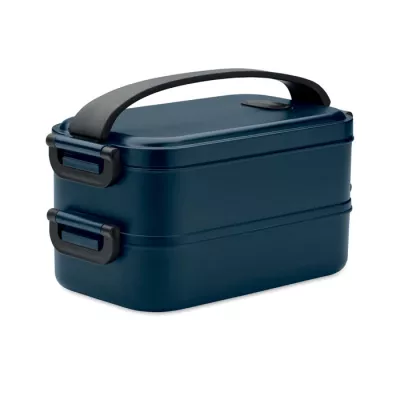 Lunchbox dwupoziomowy 2x800 ml z klamrami IDOLUNCH - Francuski Granat (MO2119-85)