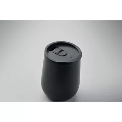 Kubek dwuścienny z PP 300 ml GO - Czarny (MO2444-03)