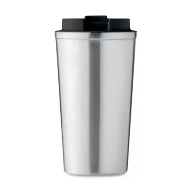 Kubek termiczny ze stali z recyklingu 510 ml BRACE + - Srebrny Mat (MO6579-16)