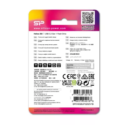 Pendrive HELIOS 202, 32GB 3.2 Gen 1 Silicon Power - niebieski (EG833804 128GB)