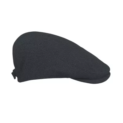 Czapka kaszkiet melanżowa 335 g/m² BLIND PEAK - Czarny (MO2966-03)