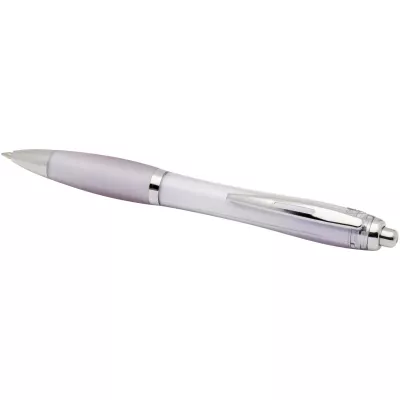 Nash długopis kulkowy z tworzyw sztucznych pochodzących z recyklingu z certyfikatem RCS, z kolorowym korpusem i uchwytem (cza - Liljowy (10645435)