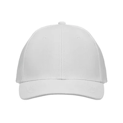 Czapka z daszkiem 6-panelowa 260 g/m² BUFFALO - Bialy (MO1464-06)